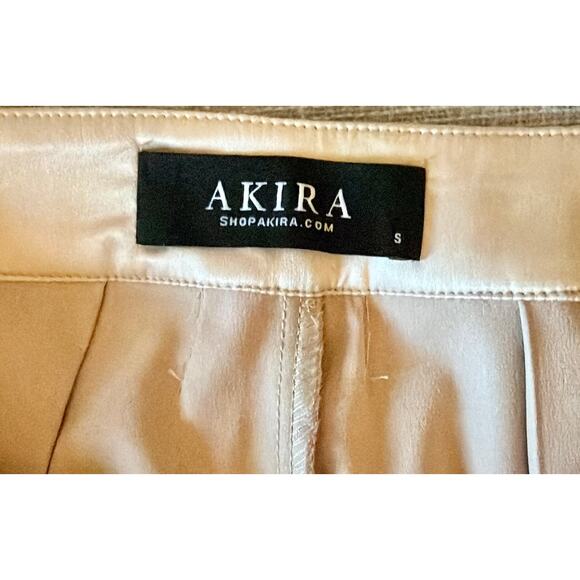AKIRA Hansel Mocha Satin Palazzo Pant Women's sz. S - Picture 5 of 10